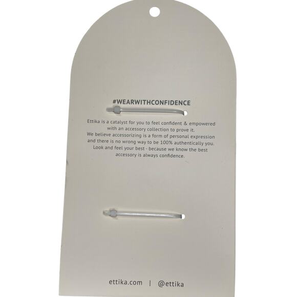 Ettika Revolve Large Flat Weekend Warrior Hair Claw Clips 2 Pack In Purple Green - Picture 4 of 7